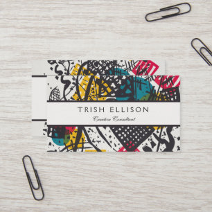 Kandinsky Small Worlds / Abstrakt Classic Visitenkarte