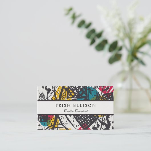 Kandinsky Small Worlds / Abstrakt Classic Visitenkarte (Stehend Vorderseite)