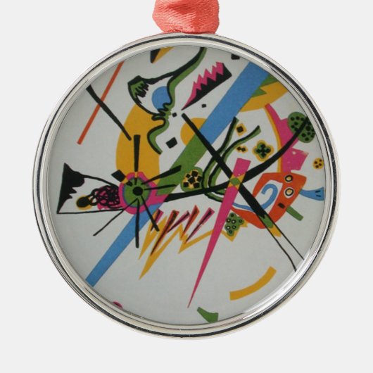 Kandinsky Small Worlds Kleine Welts I Silbernes Ornament (Vorne)
