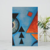 Kandinsky Soft Hard Abstract Briefpapier (Stehend Vorderseite)