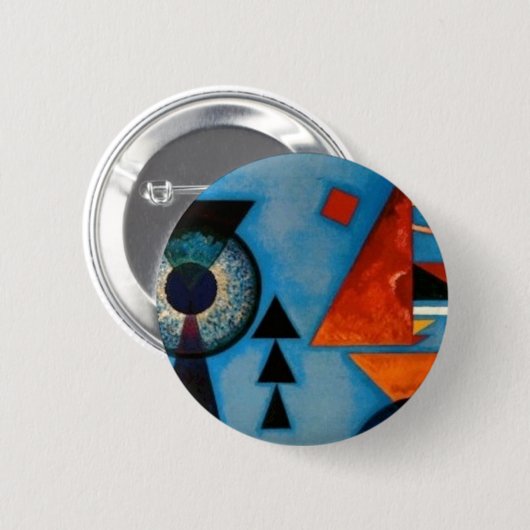 Kandinsky Soft Hard Abstract Button (Vorne & Hinten)
