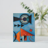 Kandinsky Soft Hard Abstract Feiertagspostkarte (Stehend Vorderseite)