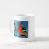 Kandinsky Soft Hard Abstract Kaffeetasse (Vorderseite Links)