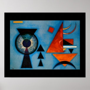 Kandinsky Soft Hard Abstract Poster