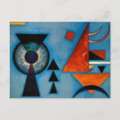 Kandinsky Soft Hard Abstract Postkarte (Vorderseite)