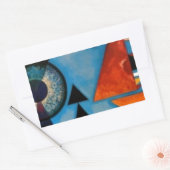 Kandinsky Soft Hard Abstract Rechteckiger Aufkleber (Umschlag)
