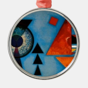Kandinsky Soft Hard Abstract Silbernes Ornament