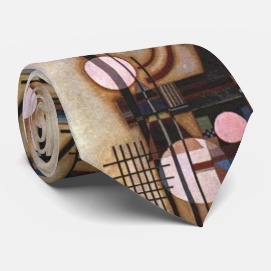 Kandinsky Softened Construction Abstract Art Krawatte (Gerollt)