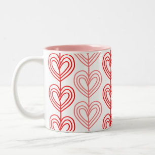 Kandinsky Stagased Valentine Zweifarbige Tasse