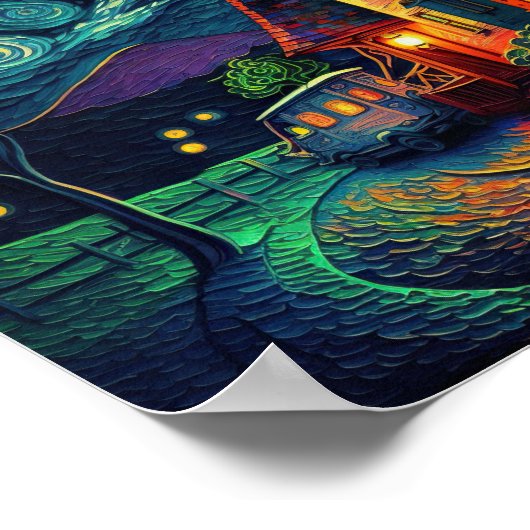 Kandinsky - Starry night Poster (Ecke)