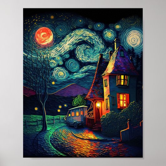 Kandinsky - Starry night Poster (Vorne)