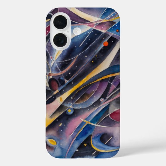 Kandinsky-Stil abstrakte farbige Abdeckung Case-Mate iPhone Hülle (Rückseite)