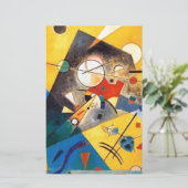 Kandinsky Stille Harmonie Abstrakte Kunst Briefpapier (Stehend Vorderseite)