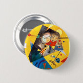 Kandinsky Stille Harmonie Abstrakte Kunst Button (Vorne & Hinten)