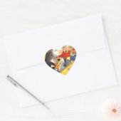 Kandinsky Stille Harmonie Abstrakte Kunst Herz-Aufkleber (Umschlag)
