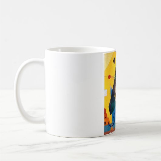 Kandinsky Stille Harmonie Abstrakte Kunst Kaffeetasse (Links)