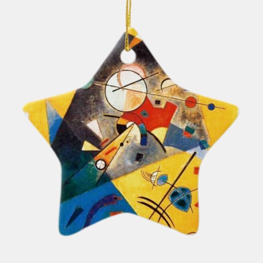 Kandinsky Stille Harmonie Abstrakte Kunst Keramikornament (Vorne)