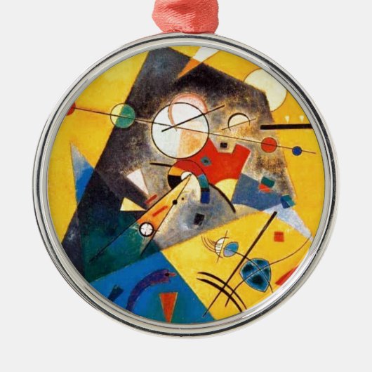 Kandinsky Stille Harmonie Abstrakte Kunst Ornament Aus Metall (Vorne)
