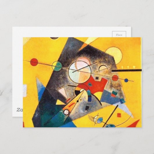 Kandinsky Stille Harmonie Abstrakte Kunst Postkarte (Vorne/Hinten)