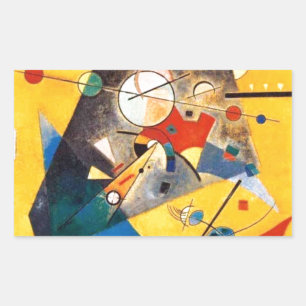 Kandinsky Stille Harmonie Abstrakte Kunst Rechteckiger Aufkleber