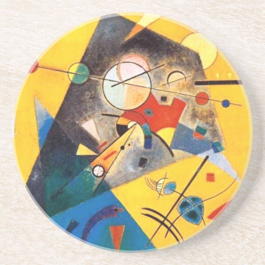 Kandinsky Stille Harmonie Abstrakte Kunst Untersetzer (Vorne)