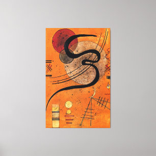 Kandinsky - Stimmungslinie, farbenfrohe abstrakte Leinwanddruck