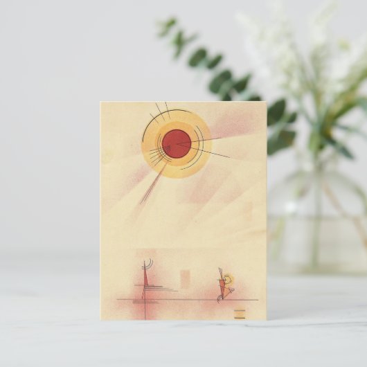 Kandinsky - Strahlen, abstrakte Kunst, Postkarte (Stehend Vorderseite)