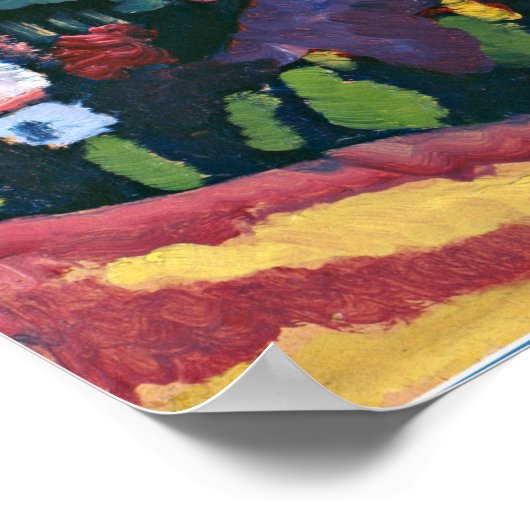 Kandinsky - Studie für Landschaft mit Tower Poster (Ecke)