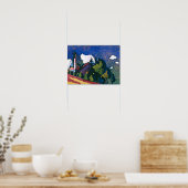 Kandinsky - Studie für Landschaft mit Tower Poster (Küche)