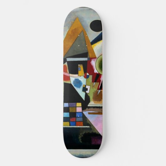 Kandinsky - Swinging, berühmtes Gemälde, Skateboar Skateboard (Vorderseite)