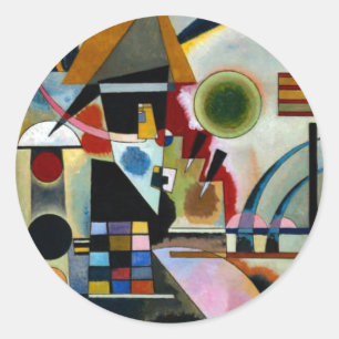 Kandinsky - Swinging Runder Aufkleber