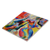 Kandinsky - Tableau a la Tache Rouge Fliese (Seite)