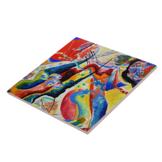 Kandinsky - Tableau a la Tache Rouge Fliese (Seite)