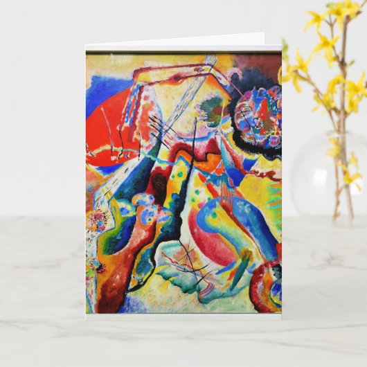 Kandinsky - Tableau a la Tache Rouge Karte (Gelbe Blume)