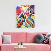 Kandinsky - Tableau a la Tache Rouge Leinwanddruck (Insitu (Wohnzimmer))