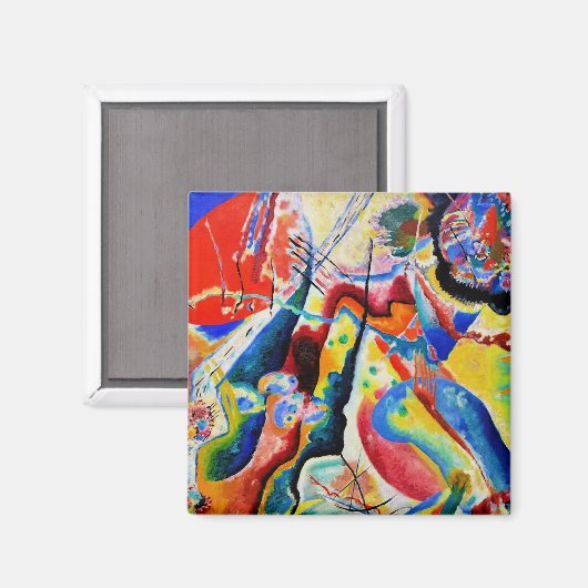 Kandinsky - Tableau a la Tache Rouge Magnet (Vorderseite/Rückseite)