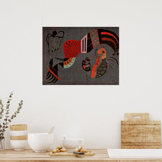 Kandinsky - Tempered Elan, Poster (Küche)