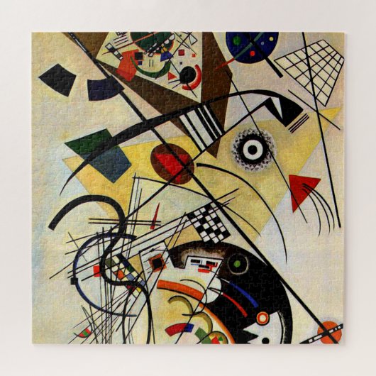 Kandinsky - Transverse Line, abstract art Puzzle (Horizontal)