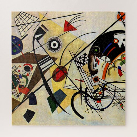 Kandinsky - Transverse Line, abstract art Puzzle (Vertikal)