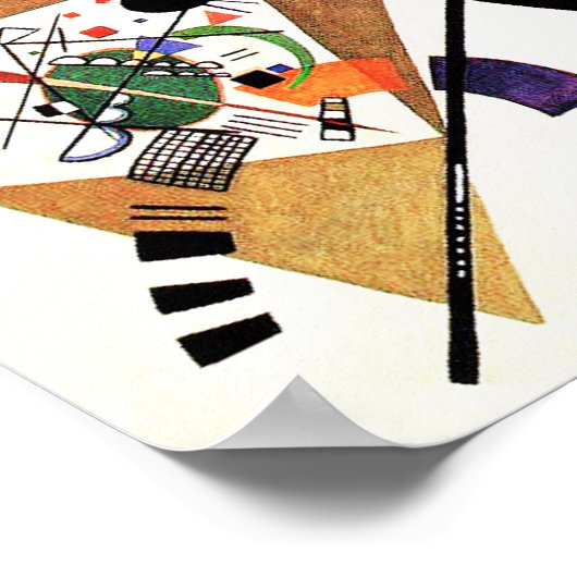 Kandinsky Transverse Line Poster (Ecke)