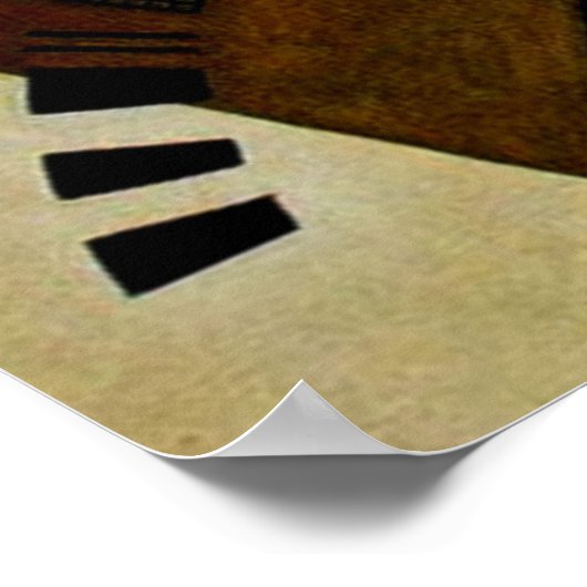 Kandinsky Transverse Unbroken Line Art Poster (Ecke)