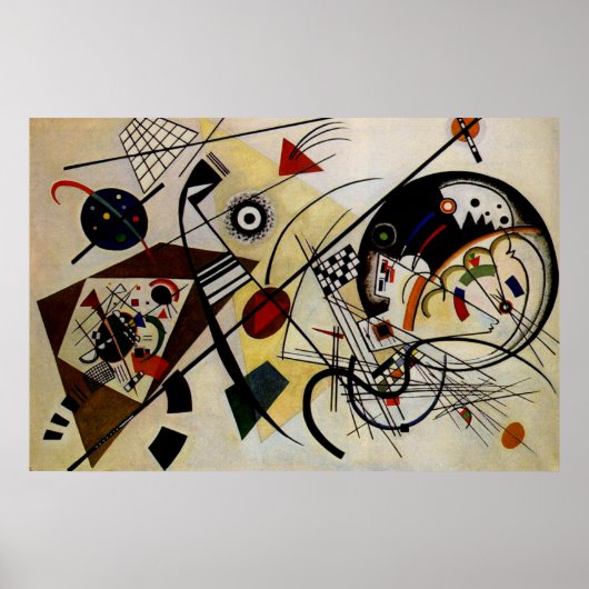 Kandinsky Transverse Unbroken Line Art Poster (Vorne)