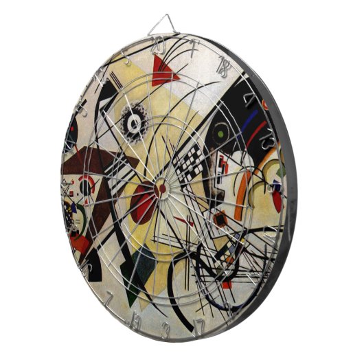 Kandinsky Transverse ungebrochene Linie Dartscheibe (Vorderseite rechts)