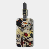 Kandinsky Transverse ungebrochene Linie Gepäckanhänger (Vorderseite vertikal)