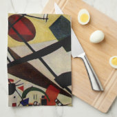 Kandinsky Transverse ungebrochene Linie Geschirrtuch (Viertel Falte)