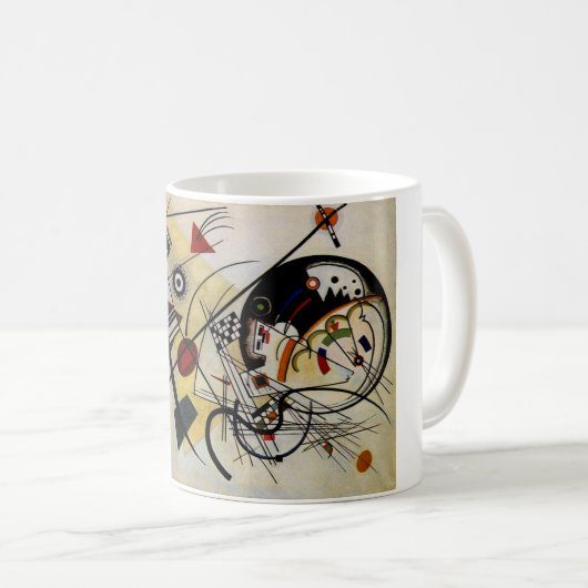 Kandinsky Transverse ungebrochene Linie Kaffeetasse (VorderseiteRechts)