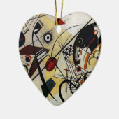 Kandinsky Transverse ungebrochene Linie Keramik Ornament (Links)