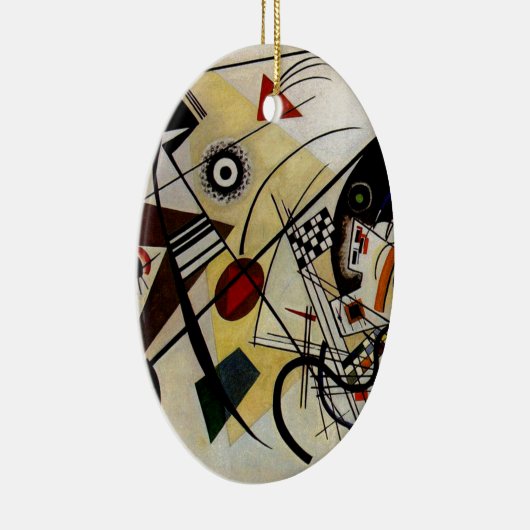 Kandinsky Transverse ungebrochene Linie Keramik Ornament (Rechts)