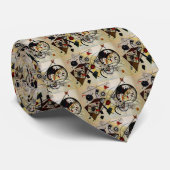 Kandinsky Transverse ungebrochene Linie Krawatte (Gerollt)