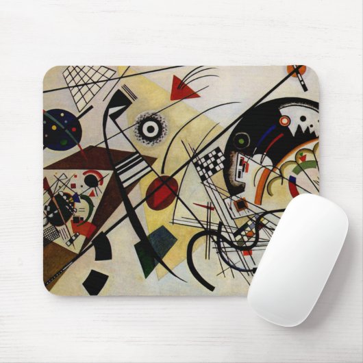 Kandinsky Transverse ungebrochene Linie Mousepad (Mit Mouse)